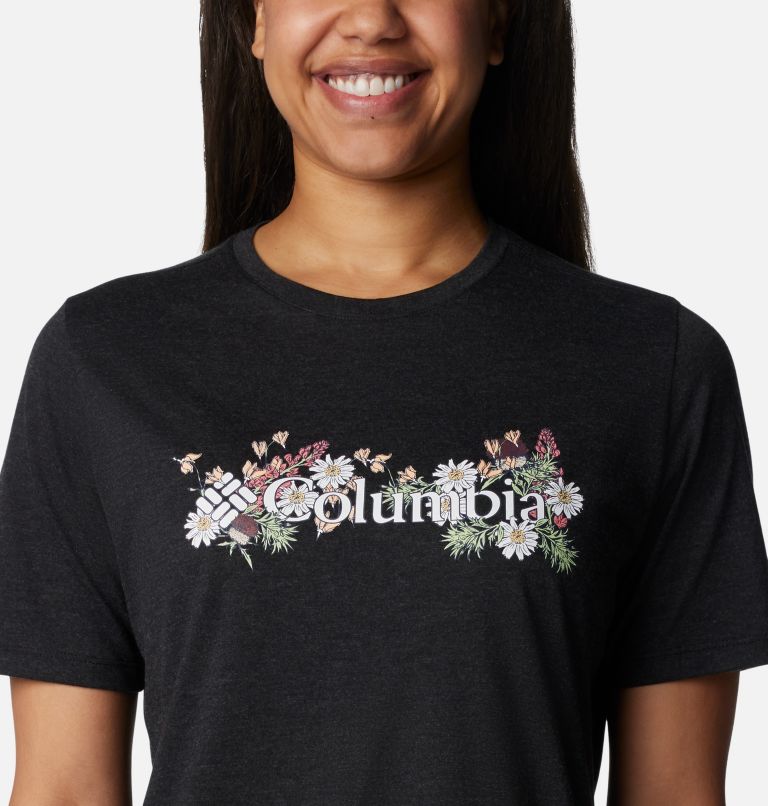 Bluebird Day Relaxed Crew Neck, Color: Black Heather, Branded Bouquet, image 4