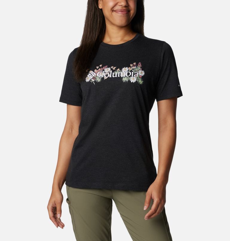 Bluebird Day Relaxed Crew Neck, Color: Black Heather, Branded Bouquet, image 1