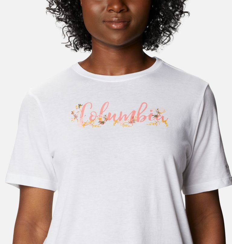 Thumbnail: Women's Bluebird Day Relaxed T-Shirt, Color: White, Floral Brand, image 4