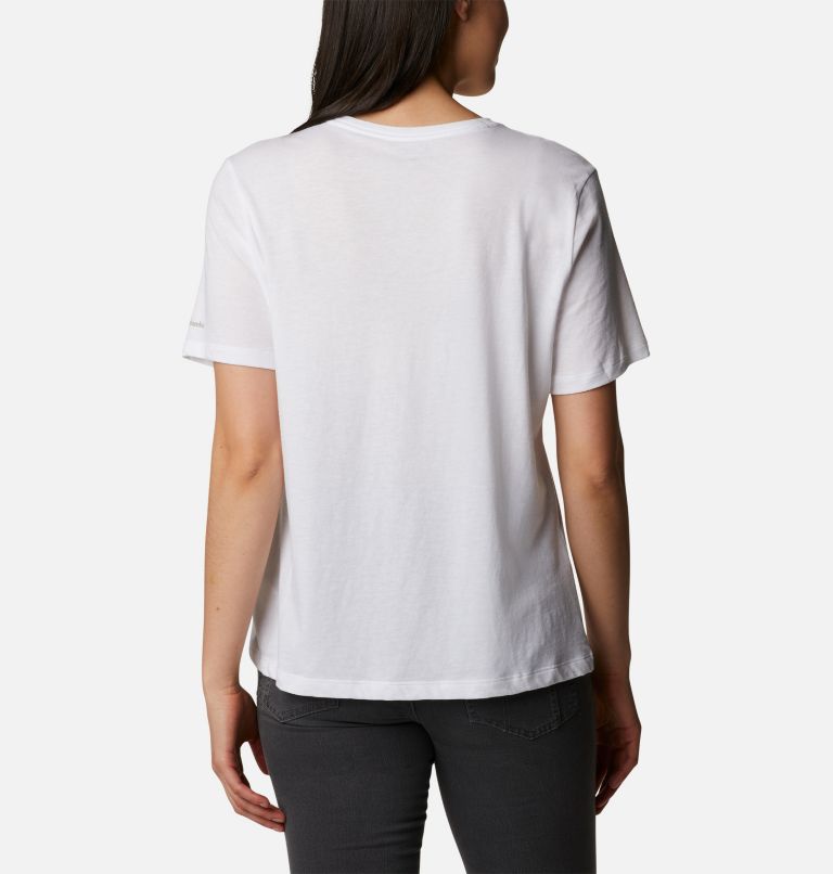 Thumbnail: Women's Bluebird Day Relaxed T-Shirt, Color: White, CSC Gem Confetti, image 2