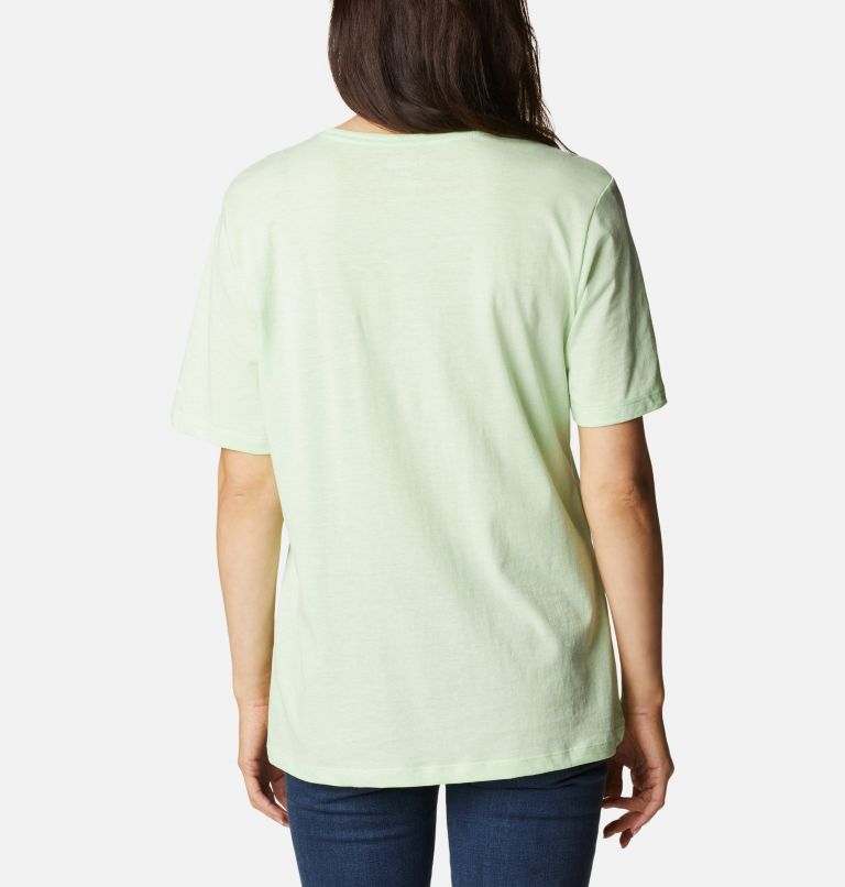Thumbnail: Camiseta holgada Bluebird Day para mujer, Color: Key West Hthr, CSC Stacked Graphic, image 2