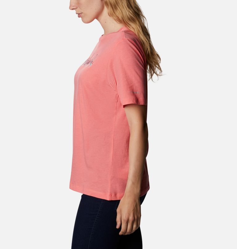 Thumbnail: Women's Bluebird Day Relaxed T-Shirt, Color: Salmon Heather, Floral Brand, image 3