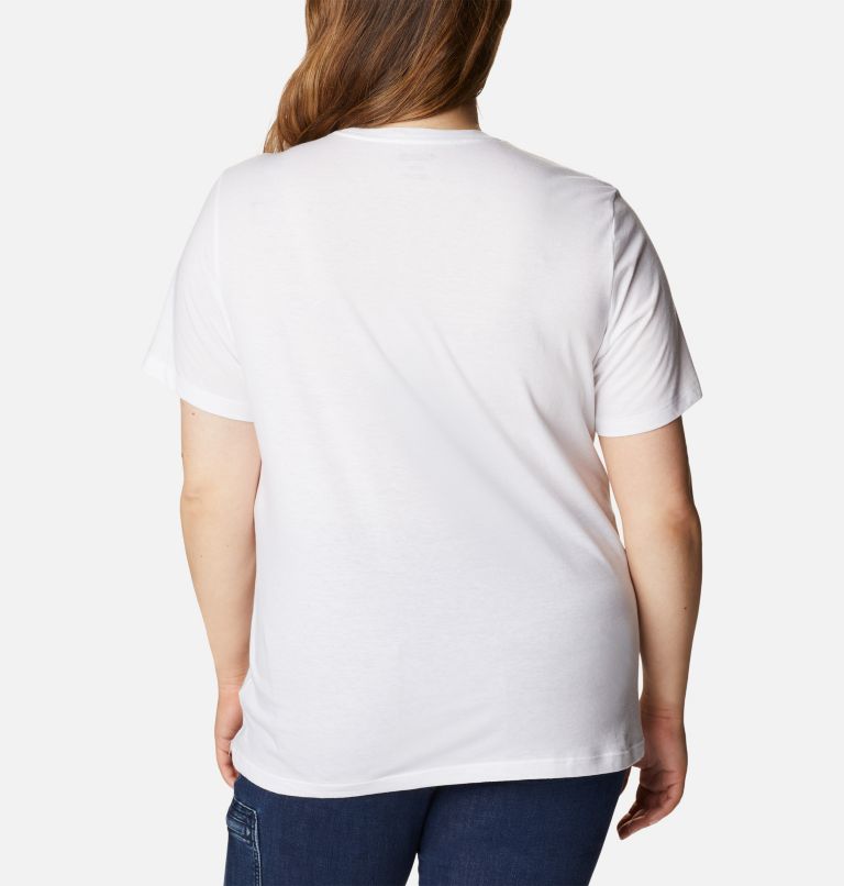Thumbnail: Women's Bluebird Day Relaxed Crew Neck Top Shirt - Plus Size, Color: White, CSC Gem Confetti, image 2
