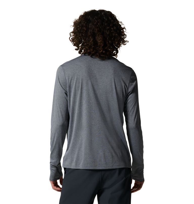 Men's Wicked Tech Recycled Long Sleeve T-Shirt, Color: Heather Graphite