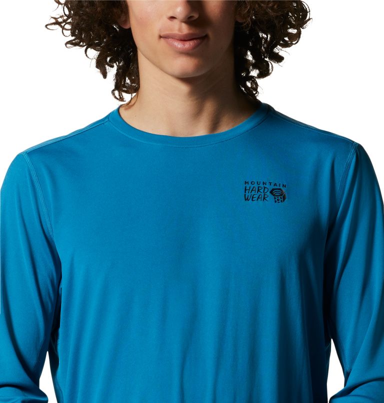 Thumbnail: Men's Wicked Tech Recycled Long Sleeve T-Shirt, Color: Vinson Blue, image 4