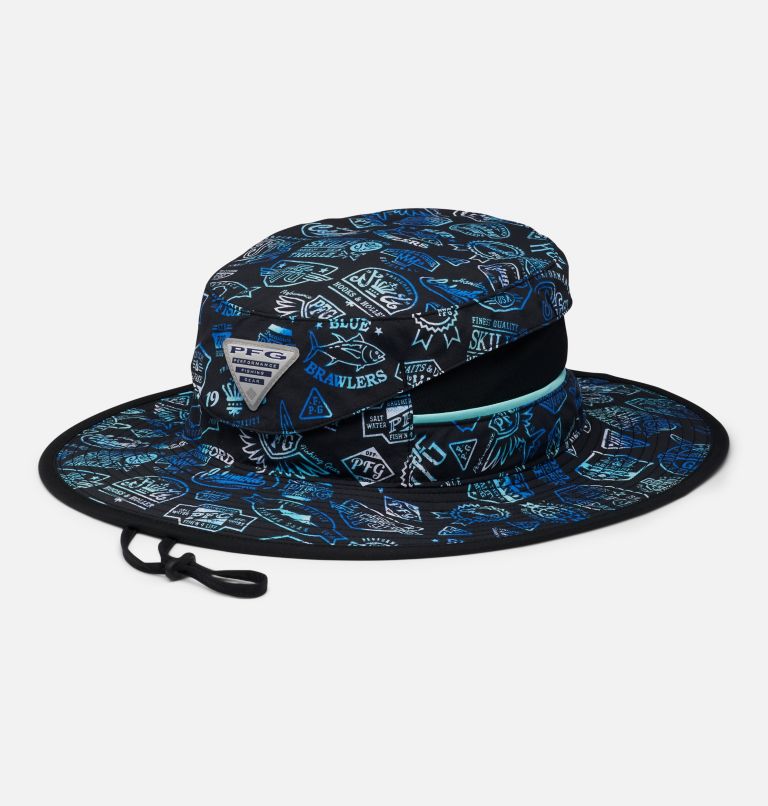 Thumbnail: PFG Super Backcast Booney Hat, Color: Black Tie Dye Print, image 1