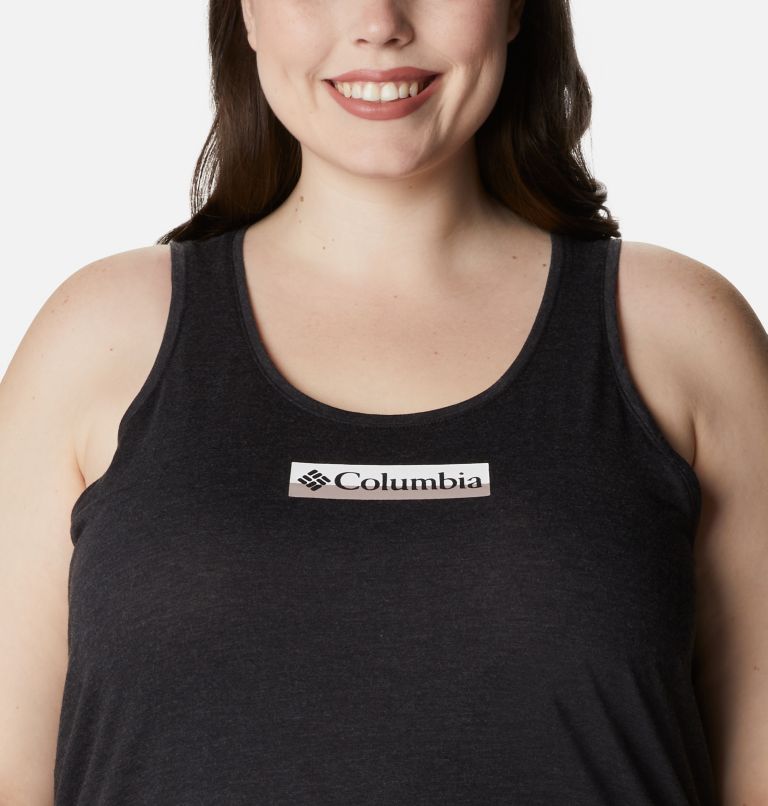 Camisole décontractée Bluebird Day pour femme - Grandes tailles, Color: Black Heather, Branded Split, image 4