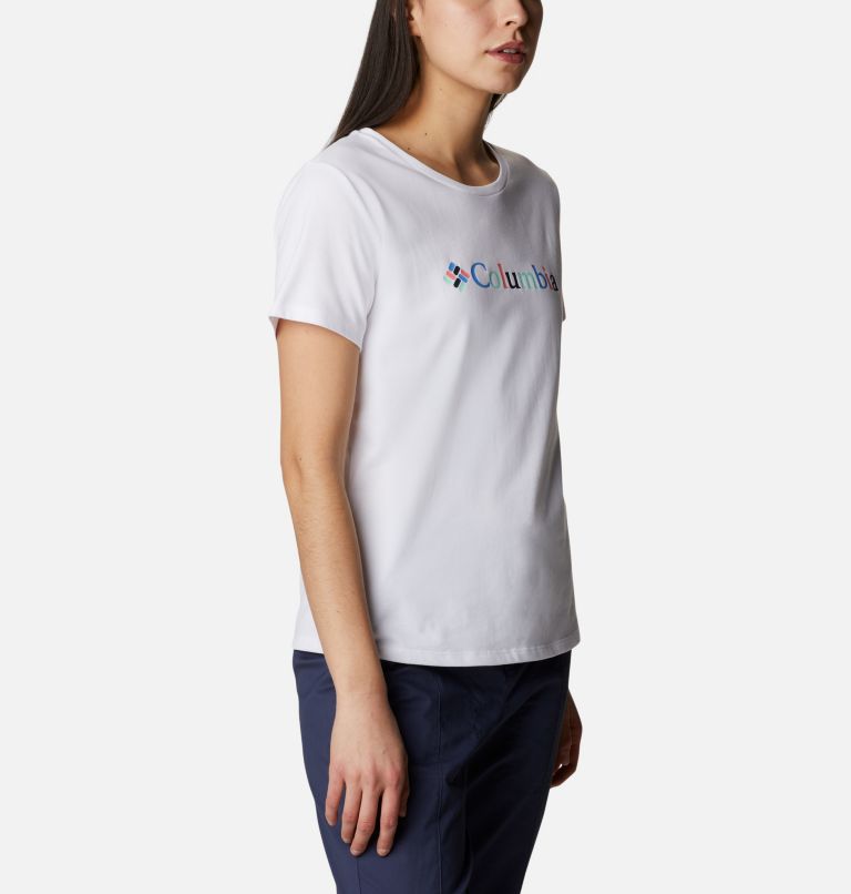 Thumbnail: Women's Alpine Way Screen T-Shirt, Color: White, Kaleidoscope, image 5