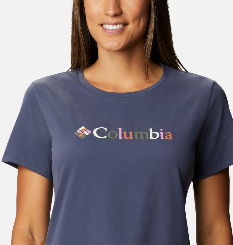 Camiseta con logotipo en serigrafía Alpine Way para mujer, Color: Nocturnal, Kaleidoscope, image 4