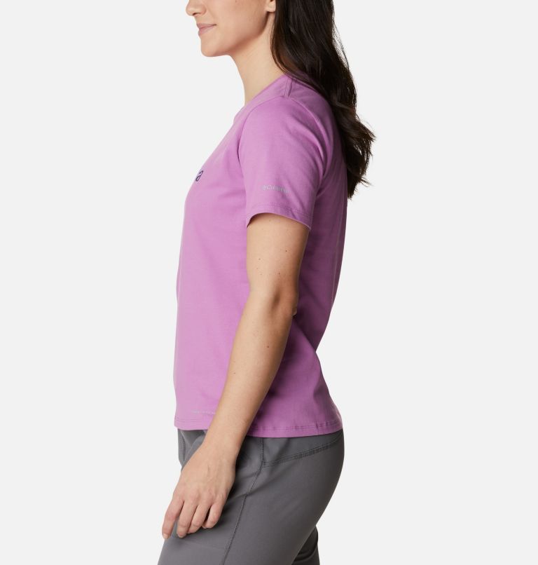 Alpine Way Screen SS Tee | 605 | XL, Color: Blossom Pink, Kaleidoscope, image 3