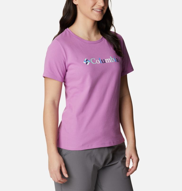 Alpine Way Screen SS Tee | 605 | XL, Color: Blossom Pink, Kaleidoscope, image 5