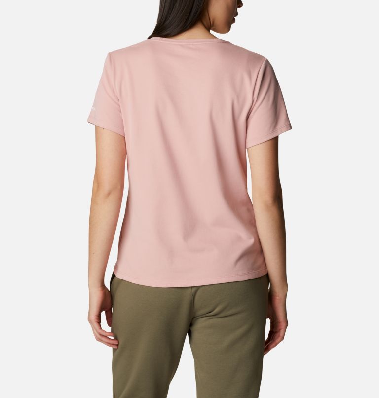 Women's Alpine Way Screen T-Shirt, Color: Faux Pink, Kaleidoscope, image 2