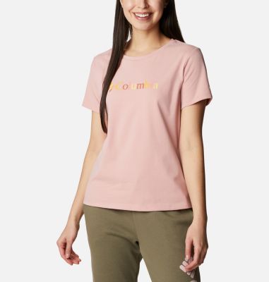 Camiseta con logotipo en serigraf&iacute;a Alpine Way&trade; para mujer Alpine Way&trade; Screen SS Tee | 101 | XL, Faux Pink, Kaleidoscope, front