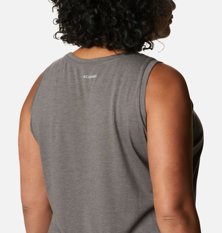 Women's Daisy Days Graphic Tank - Plus Size, Color: Charcoal Heather, Seek the Hike, image 5
