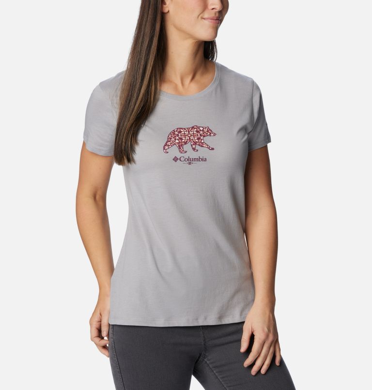 Thumbnail: Women's Daisy Days Graphic T-Shirt, Color: Columbia Grey Heather, Bearly Polarized, image 5