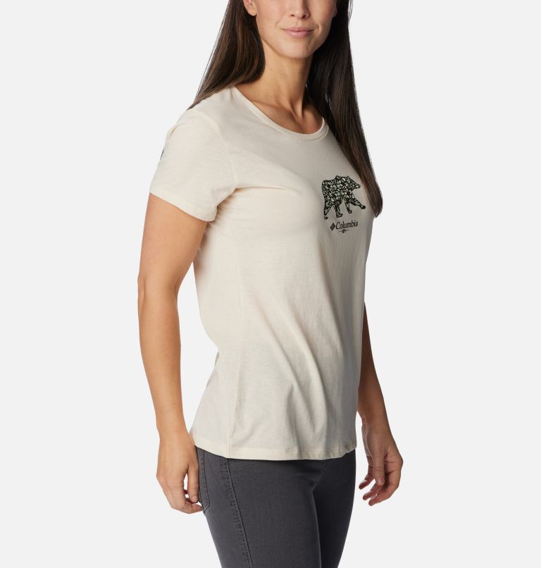 Thumbnail: Women's Daisy Days Graphic T-Shirt, Color: Chalk, Bearly Polarized, image 5