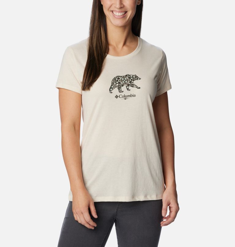 Women's Daisy Days Graphic T-Shirt, Color: Chalk, Bearly Polarized, image 1