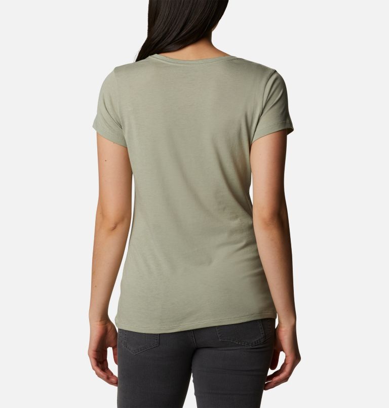 Women's Daisy Days Graphic T-Shirt, Color: Safari Heather, Born To Camp, image 2