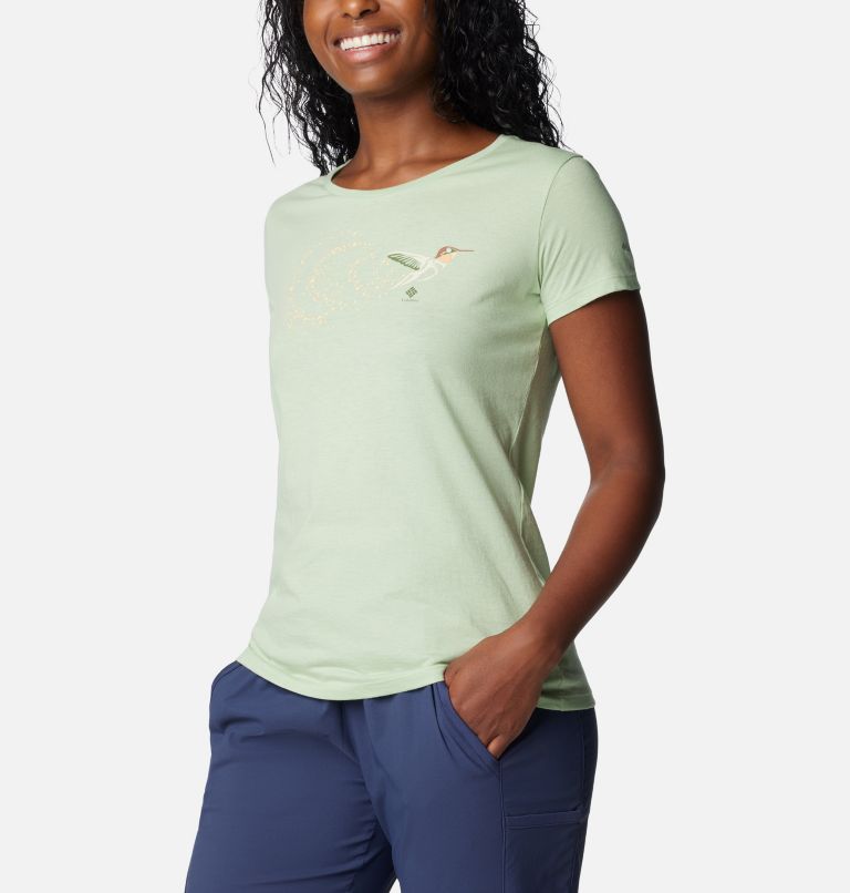 Thumbnail: Women's Daisy Days Graphic T-Shirt, Color: Sage Leaf Heather, Fancy Flyer, image 5