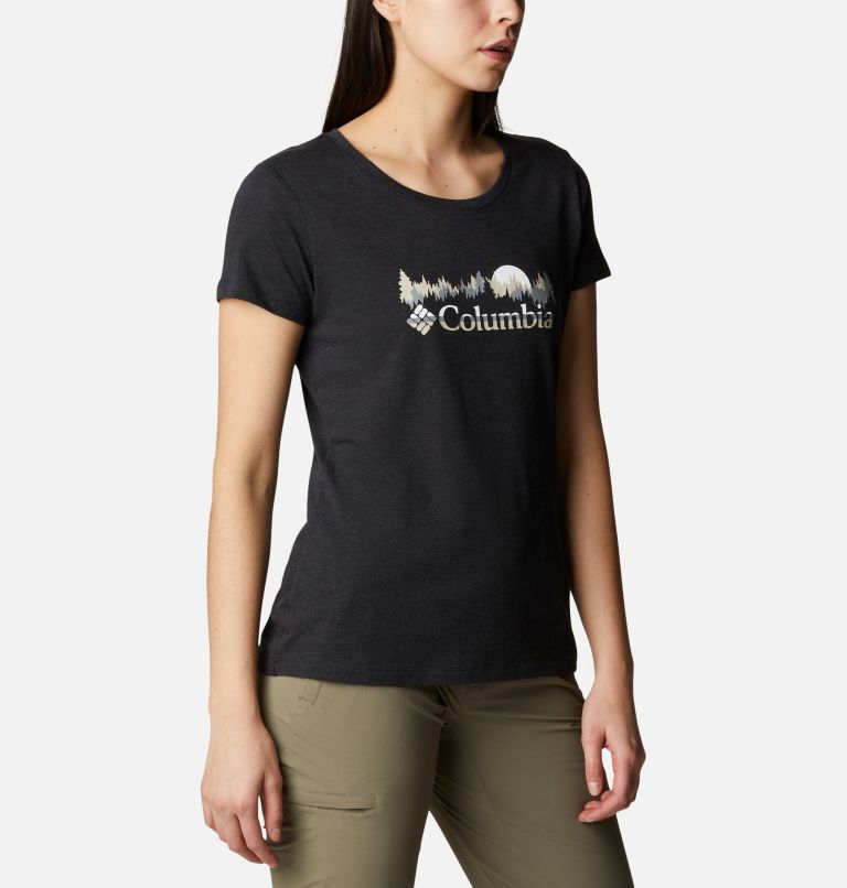 Women's Daisy Days Graphic T-Shirt, Color: Black Heather, Moonrise, image 5