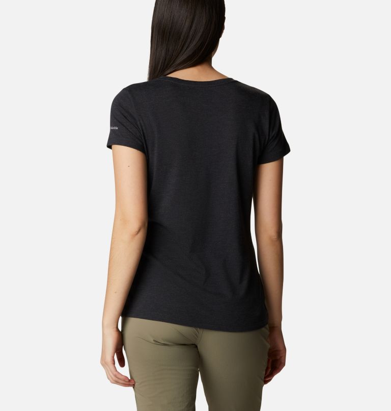 Women's Daisy Days Graphic T-Shirt, Color: Black Heather, Moonrise, image 2