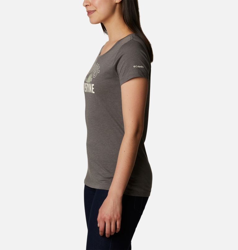 Women's Daisy Days Graphic T-Shirt, Color: Charcoal Heather, Seek Outdoors, image 3