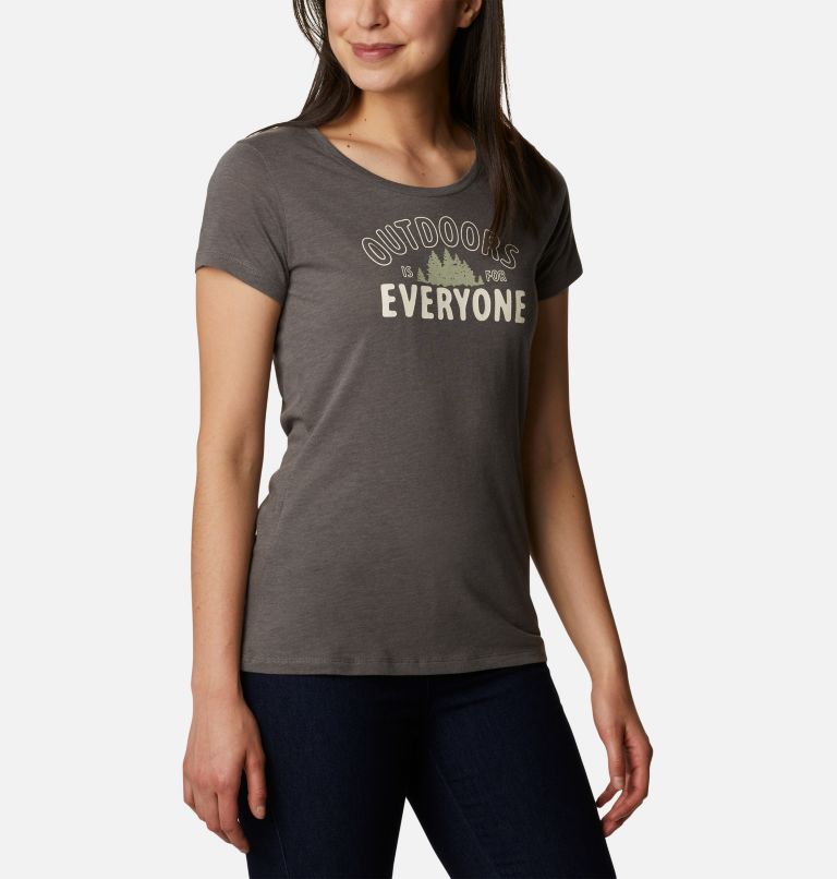 Women's Daisy Days Graphic T-Shirt, Color: Charcoal Heather, Seek Outdoors