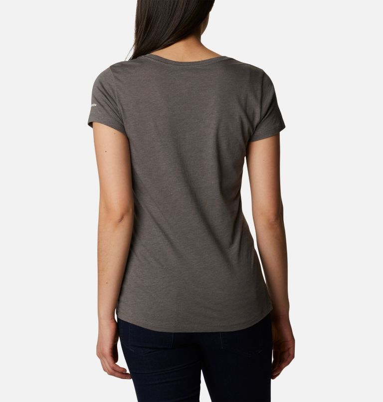 Women's Daisy Days Graphic T-Shirt, Color: Charcoal Heather, Seek Outdoors, image 2
