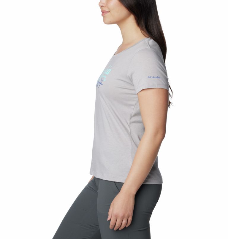 Women's Daisy Days Graphic T-Shirt, Color: Columbia Grey Heather, Simply Scripted, image 3