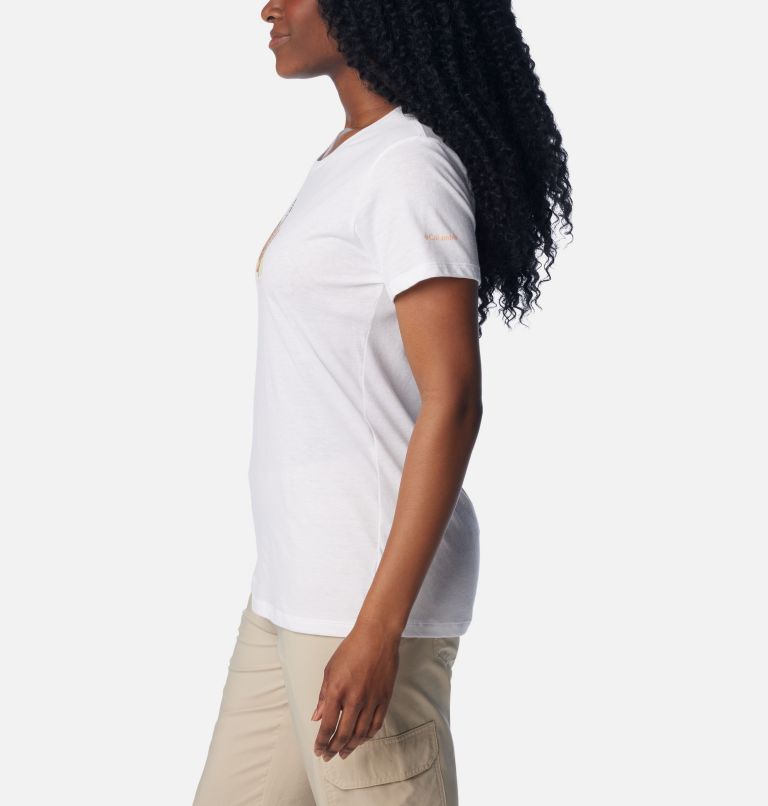Women's Daisy Days Graphic T-Shirt, Color: White, Happier Outdoors, image 3