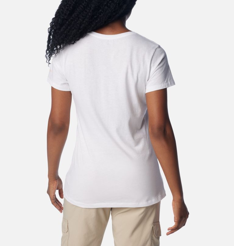 Women's Daisy Days Graphic T-Shirt, Color: White, Happier Outdoors, image 2