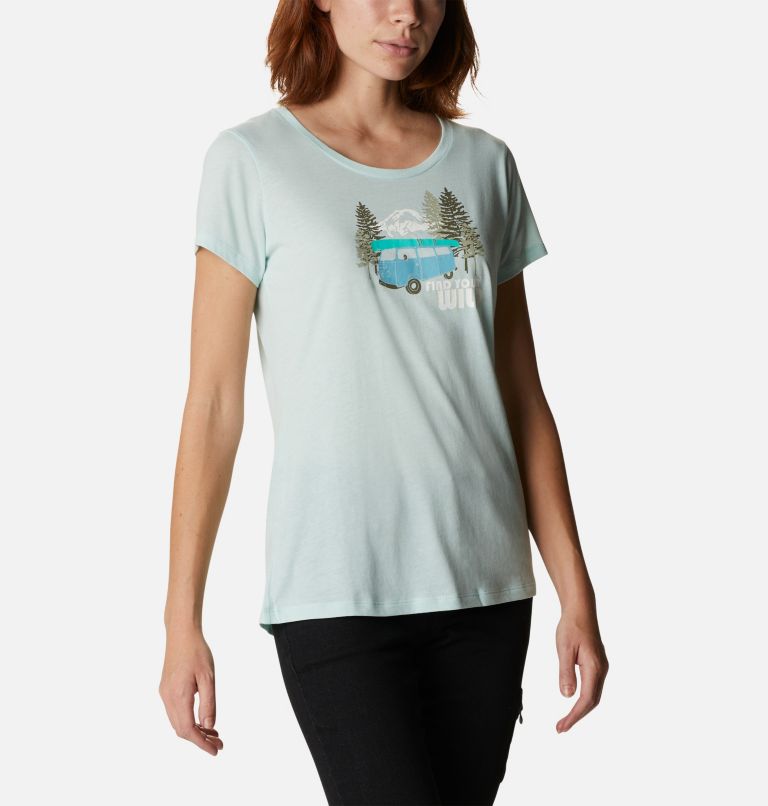 Thumbnail: Daisy Days SS Graphic Tee | 329 | M, Color: Icy Morn Heather, Van Life, image 5
