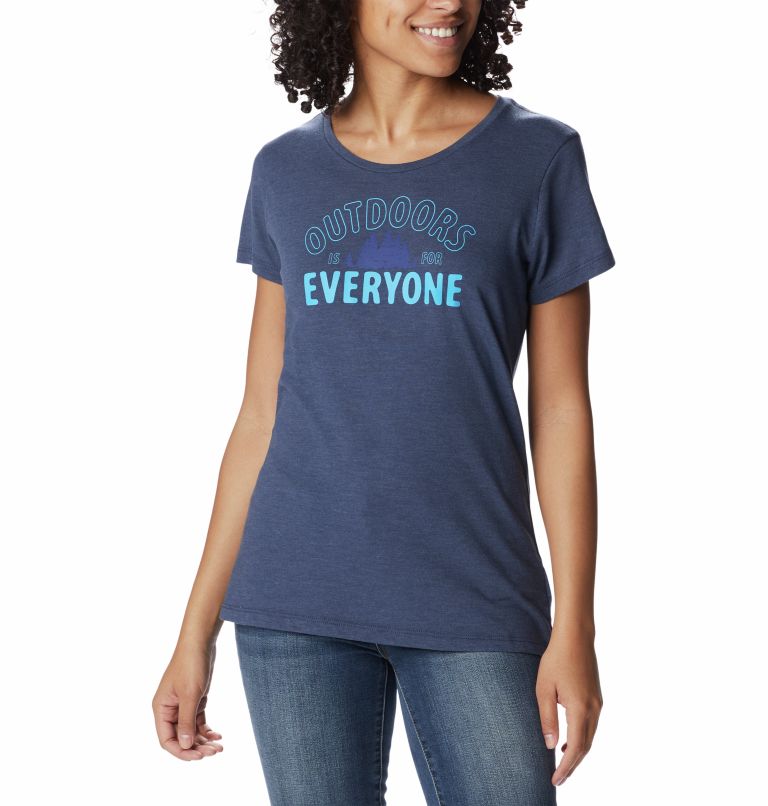 Camiseta estampada Daisy Days para mujer, Color: Nocturnal Heather, Seek Outdoors, image 1