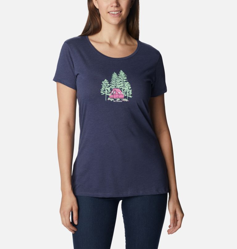 Thumbnail: Women's Daisy Days Graphic T-Shirt, Color: Nocturnal Hthr, Best Site Graphic, image 1