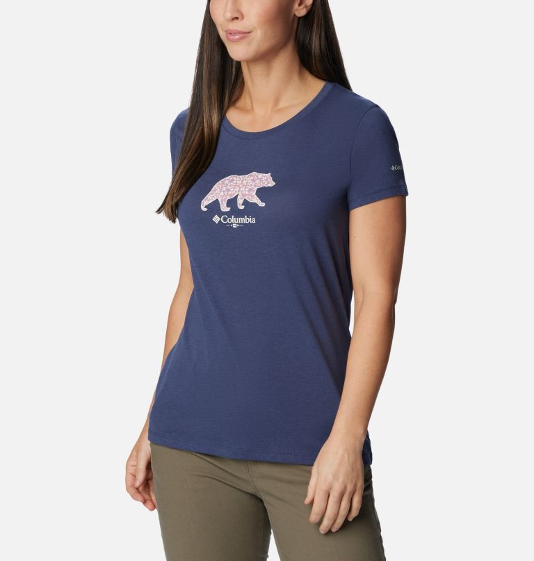 Women's Daisy Days Graphic T-Shirt, Color: Nocturnal, Bearly Polarized, image 5