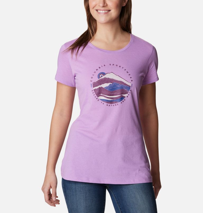Thumbnail: Women's Daisy Days Graphic T-Shirt, Color: Gumdrop, Escape To Nature, image 1