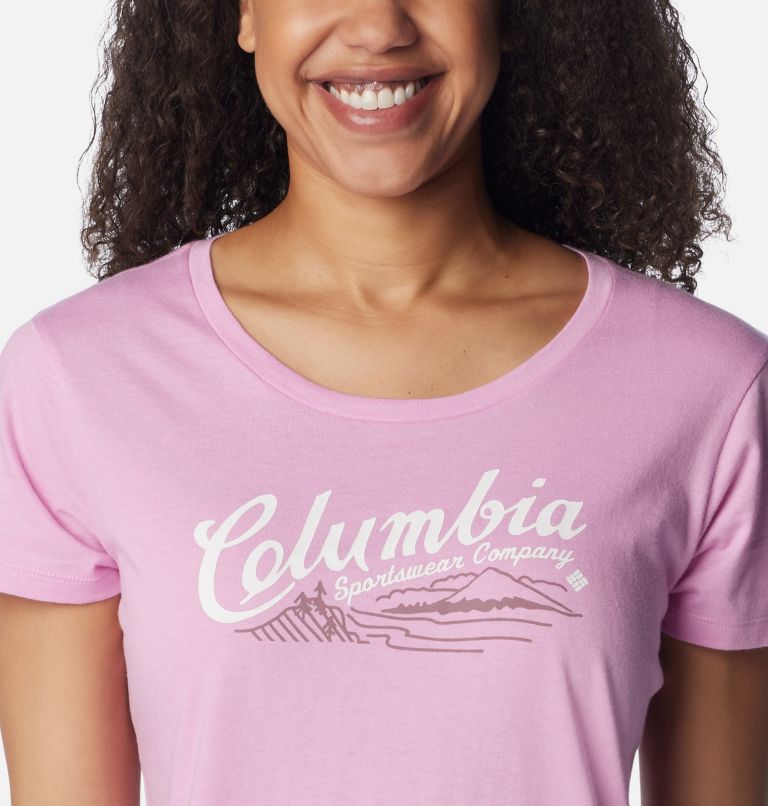 Women's Daisy Days Graphic T-Shirt, Color: Cosmos Heather, Simply Scripted, image 4