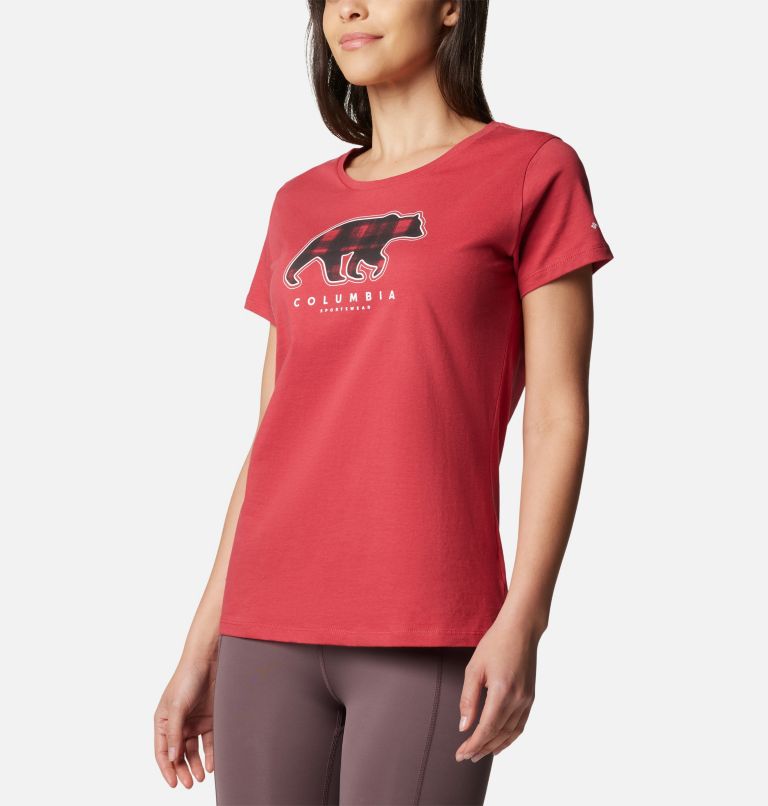 Camiseta estampada Daisy Days para mujer, Color: Daredevil, Bearly Omblur, image 5