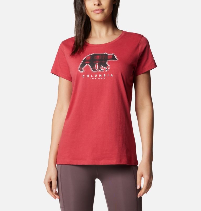 Camiseta estampada Daisy Days para mujer, Color: Daredevil, Bearly Omblur, image 1