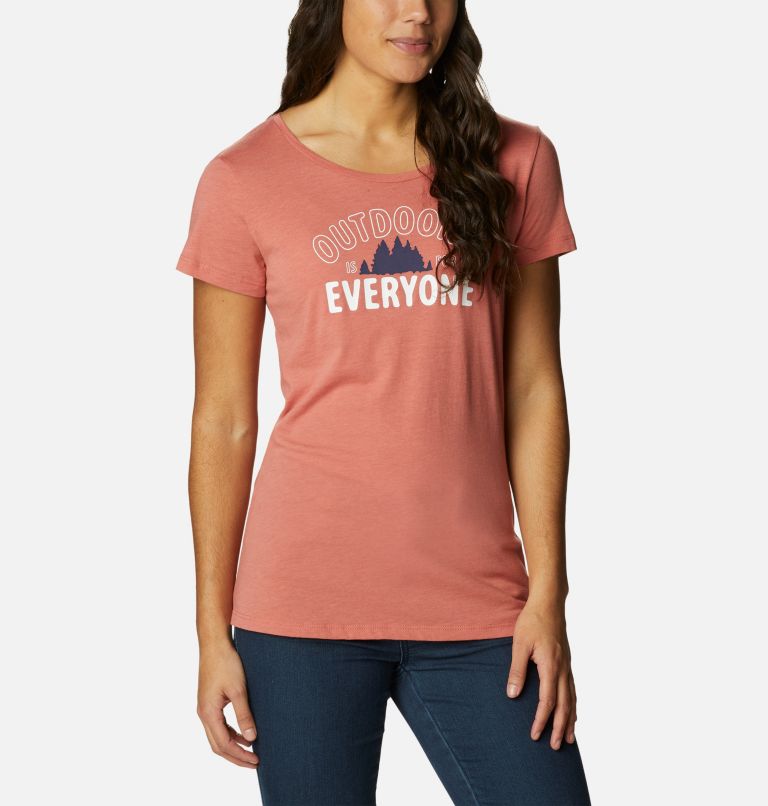 Thumbnail: Women's Daisy Days Graphic T-Shirt, Color: Dark Coral Heather, Seek Outdoors, image 5