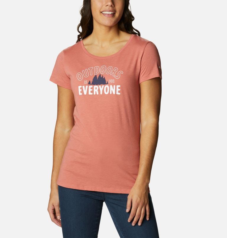 Daisy Days SS Graphic Tee | 639 | XS, Color: Dark Coral Heather, Seek Outdoors, image 1