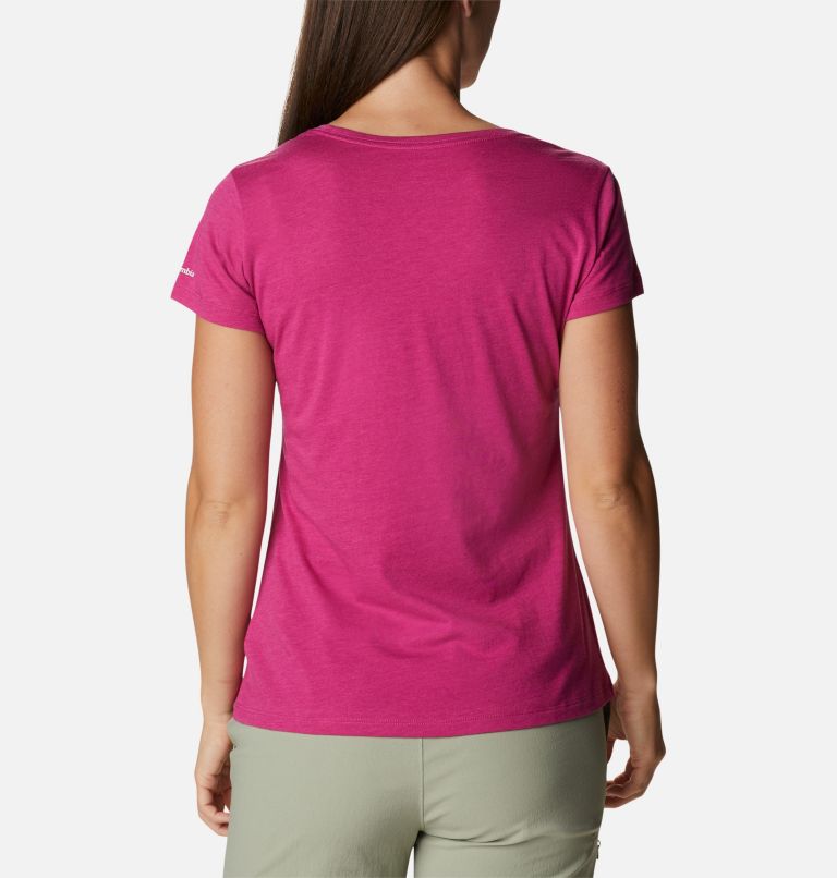 Thumbnail: Women's Daisy Days Graphic T-Shirt, Color: Wild Fuchsia Heather, Seek Outdoors, image 2