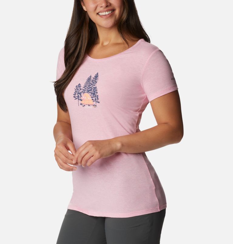 Women's Daisy Days Graphic T-Shirt, Color: Wild Rose Hthr, Best Site Graphic, image 5