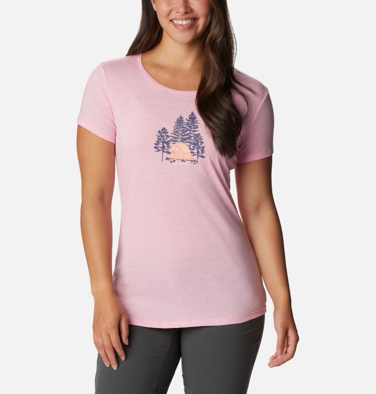 Thumbnail: Women's Daisy Days Graphic T-Shirt, Color: Wild Rose Hthr, Best Site Graphic, image 1