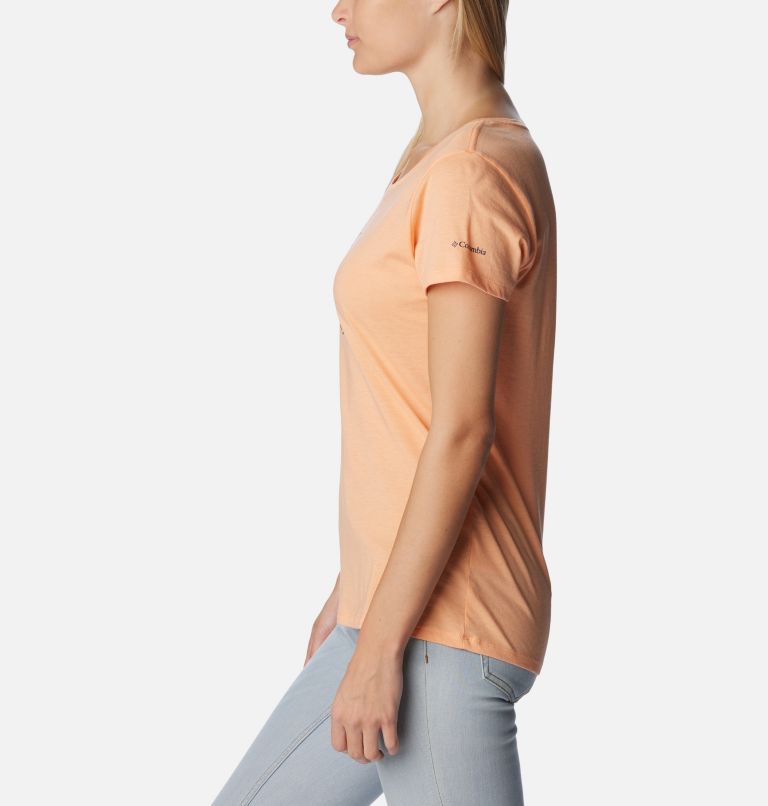 Women's Daisy Days Graphic T-Shirt, Color: Peach Hthr, Journey to Joy Graphic, image 3