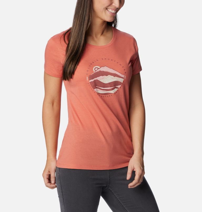 Thumbnail: Women's Daisy Days Graphic T-Shirt, Color: Faded Peach, Escape To Nature, image 5