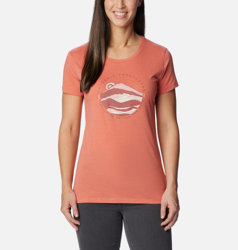 Daisy Days SS Graphic Tee | 852 | XXL, Color: Faded Peach, Escape To Nature, image 1