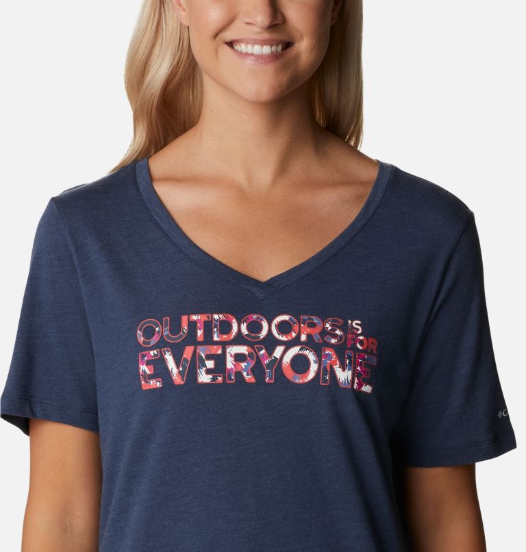 Thumbnail: Camiseta casual estampada Bluebird Day para mujer, Color: Nocturnal Heather, Be Outdoors, image 4