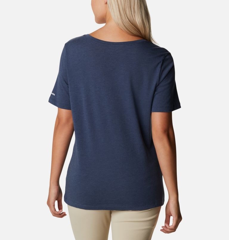 Thumbnail: Bluebird Day Relaxed V Neck | 468 | XS, Color: Nocturnal Heather, Be Outdoors, image 2