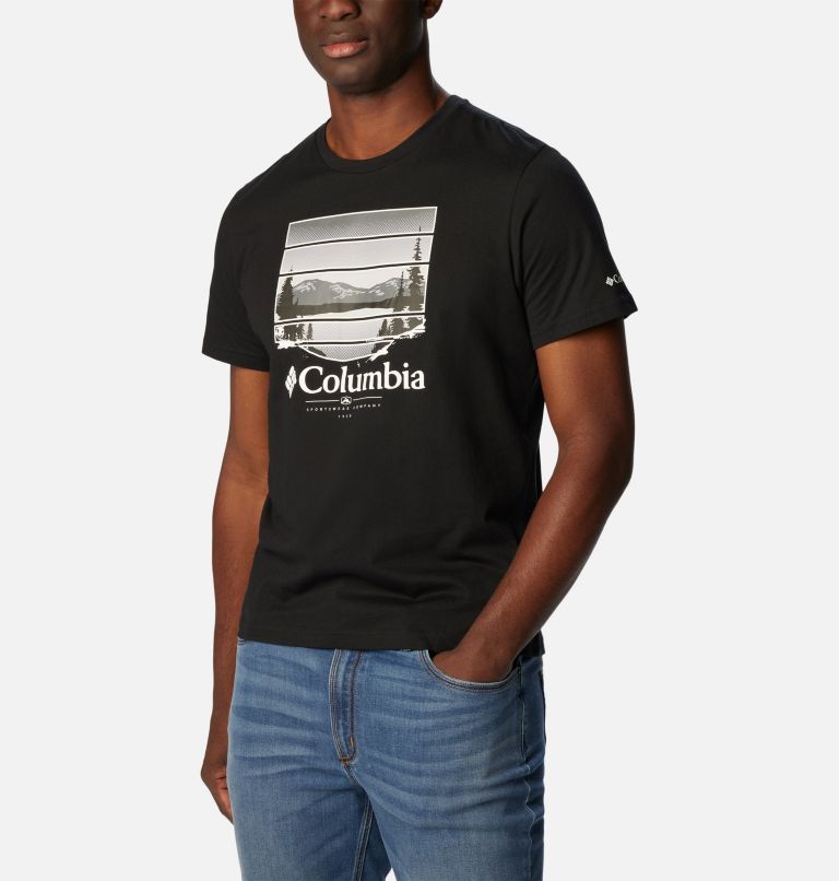 T-shirt Path Lake Graphic II Homme, Color: Black, Colorful Vista Graphic, image 5